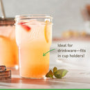 Ball Glass Nesting Mason Jars with Lids & Bands, Wide Mouth, Pint Size, 4 CT (3-Pack)