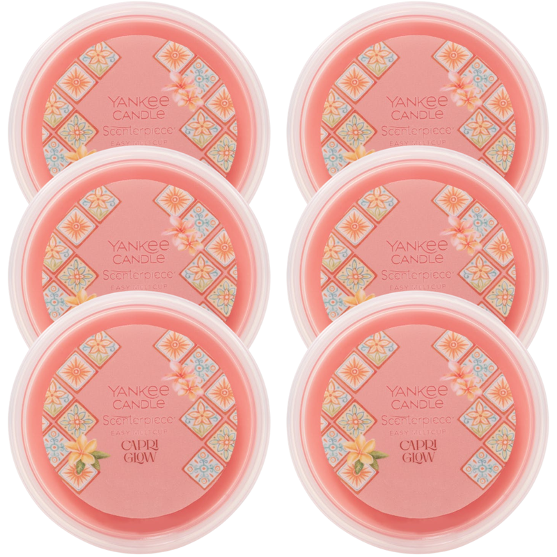 Yankee Candle Capri Glow Hello Italy Scenterpiece Easy MeltCup (Pack of 6)