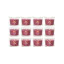 Yankee Candle Signature Votive Mini Candle Jar, Spicy Sangria Scent, Natural Soy Wax Blend Candle with Natural Fiber Wick, 1.3 OZ Glass Jar (Pack of 12)