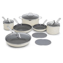 Calphalon Ceramic Nonstick 12 Piece Cookware Set, Flour