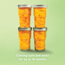 Ball Glass Nesting Mason Jars with Lids & Bands, Wide Mouth, Pint Size, 4 CT (3-Pack)