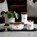 WoodWick Large Hourglass Scented Candle, Crackles as it Burns, Warm Wool, 21oz