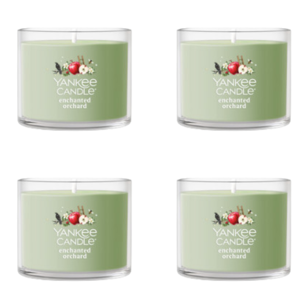 Yankee Candle Minis Votive Jar, Enchanted Orchard, 1.3 OZ (Pack of 4)