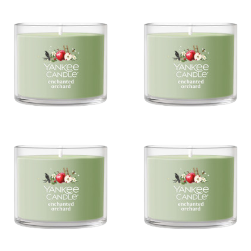 Yankee Candle Minis Votive Jar, Enchanted Orchard, 1.3 OZ (Pack of 4)