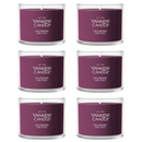 Yankee Candle Signature Votive Mini Candle Jar, Cranberry Chutney, Natural Soy Wax Blend Candle with Natural Fiber Wick, 1.3 OZ Glass Jar (Pack of 6)