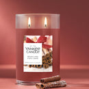 Yankee Candle Large Tumbler Scented Candle, Sparkling Cinnamon, 20 oz