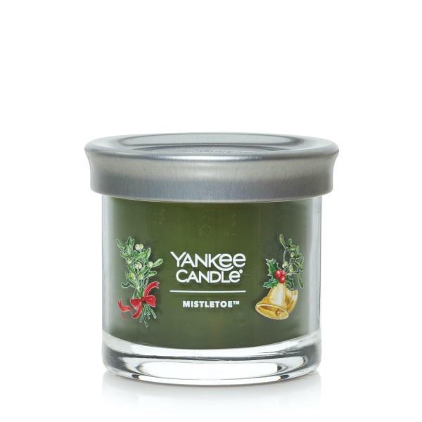 Yankee Candle Small Tumbler Scented Single Wick Jar Candle, Mistletoe, Over 20 Hours of Burn Time, 4.3 Ounce (Pack of 4)