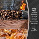 WoodWick Large Hourglass Scented Candle, Crackles as it Burns, Wood Smoke, 21oz