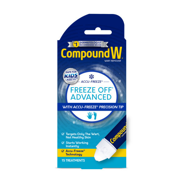 Compound W Freeze Off Advanced Wart Remover with Accu-Freeze, 15 ct