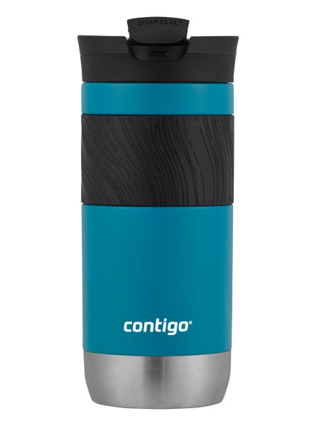 Contigo Byron 2.0 Stainless Steel Travel Mug with SNAPSEAL™ Lid and Grip, Sake & Juniper, 16 oz (Pack of 2)