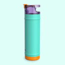 bubba DualSip Leakproof Insulated Water Bottle with Straw, Field Trip, 24 Ounce