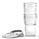 Ball Glass Nesting Mason Jars with Lids & Bands, Wide Mouth, Pint Size, 4 CT (3-Pack)