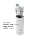 bubba DualSip Leakproof Insulated Water Bottle with Straw, Fresh Kicks, 18 Ounce