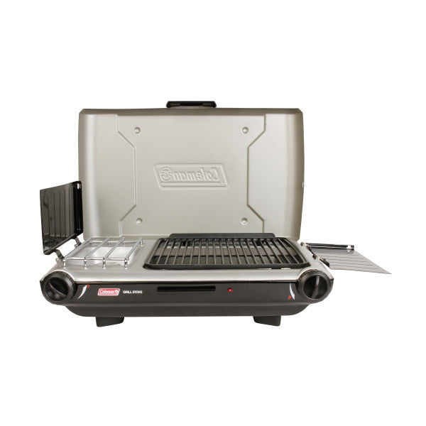 Coleman Tabletop Propane Gas Camping 2-in-1 Grill/Stove, 2-Burner