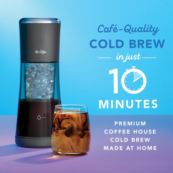 Mr. Coffee Express Cold Brew Coffee Maker, 10-Minute Cold Brew Coffee Machine, Sake, 1 CT