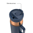 Contigo SnapSeal Vacuum-Insulated Stainless Steel Travel Mug with Handle, Abyss Bronze, 20 Ounce