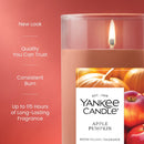 Yankee Candle Medium Pillar Scented Candle, Apple Pumpkin, 14.25 oz (2-Pack)