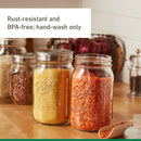 Ball Jar Stainless Steel One-Piece Mason Jar Lids, Wide Mouth, 3 Pack, 1 CT