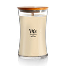 WoodWick Large Hourglass Scented Candle, Crackles as it Burns, Vanilla Bean, 21oz