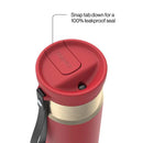 Contigo SnapSeal Vacuum-Insulated Stainless Steel Travel Mug, Goji Berry Champagne, 16 Ounce