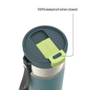 Contigo Kids DualSip Compact Leakproof Insulated Water Bottle with 2-Way Lid, Glowstone, 16 Ounce