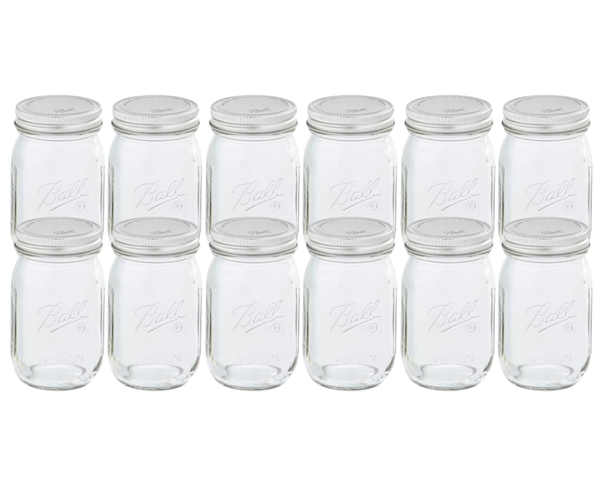 Ball Glass Mini Storage Jars with Lids, Used for Storage, Crafting, Home Decor, Party Favors, Quarter Pint Size 4 Ounce (Pack of 12)