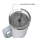 bubba Stainless Steel Insulated Tumbler with Handle and Straw, Fresh Kicks, 40 Ounce