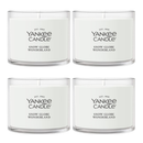 Yankee Candle Signature Votive Mini Candle Jar, Snowglobe Wonderland, Natural Soy Wax Blend Candle with Natural Fiber Wick, 1.3 OZ Glass Jar (Pack of 4)