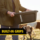 BRUTE Animal Pan Feeder, 6 Gallon