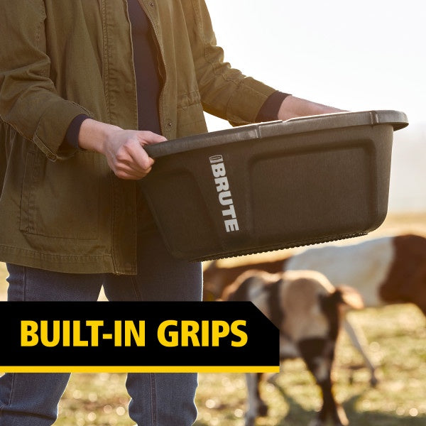 BRUTE Animal Pan Feeder, 6 Gallon