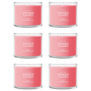 Yankee Candle Signature Votive Mini Candle Jar, Juicy Watermelon, Natural Soy Wax Blend Candle with Natural Fiber Wick, 1.3 OZ Glass Jar (Pack of 6)