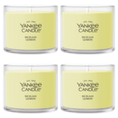 Yankee Candle Signature Votive Mini Candle Jar, Sicilian Lemon, Natural Soy Wax Blend Candle with Natural Fiber Wick, 1.3 OZ Glass Jar (Pack of 4)