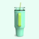bubba Stainless Steel Insulated Tumbler with Handle and Straw, Tropical Eclipse, 40 Ounce