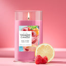 Yankee Candle Medium Pillar Scented Candle, Iced Berry Lemonade, 14.25 oz (2-Pack)