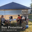 Coleman OASIS Lite 10 x 10 Canopy with Sun Wall, Black