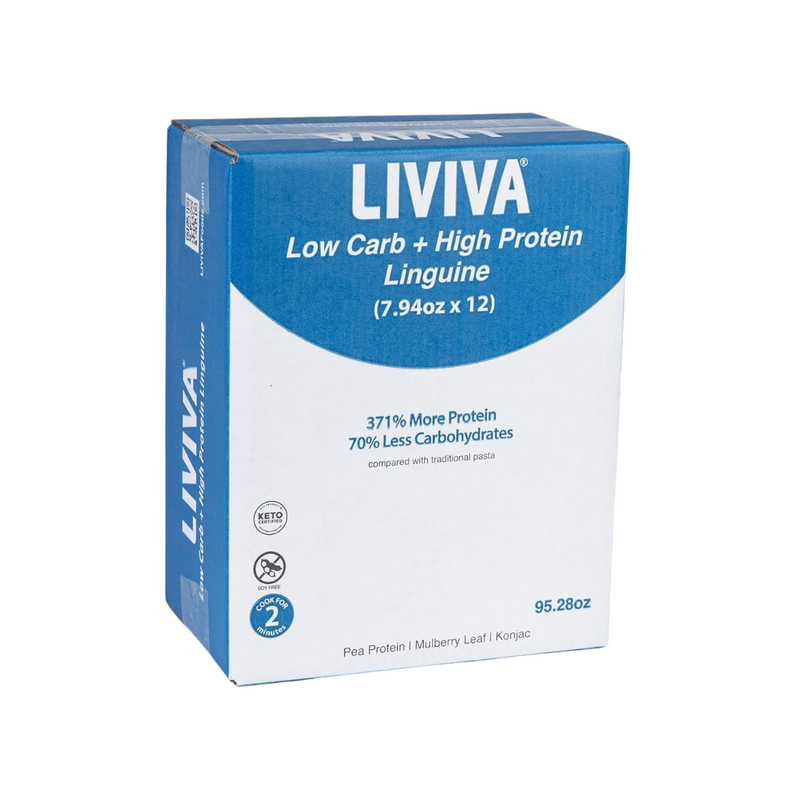 Liviva KETO Low Carb + High Protein Linguine Value Pack (12), 1 CT