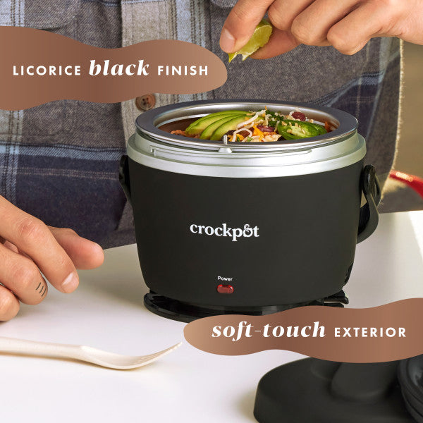 Crockpot 20oz. Lunch Crock Food Warmer, Black Licorice