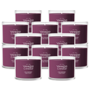 Yankee Candle Signature Votive Mini Candle Jar, Cranberry Chutney, Natural Soy Wax Blend Candle with Natural Fiber Wick, 1.3 OZ Glass Jar (Pack of 12)