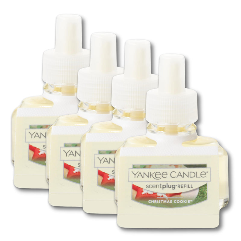 Yankee Candle Scent Plug Refill, Christmas Cookie (Pack of 4)