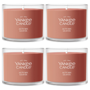 Yankee Candle Signature Votive Mini Candle Jar, Autumn Leaves, Natural Soy Wax Blend Candle with Natural Fiber Wick, 1.3 OZ Glass Jar (Pack of 4)