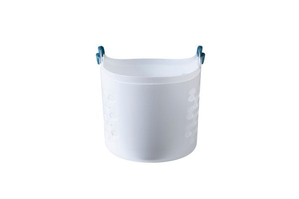 Rubbermaid 1.5 Bushel Capacity Durable Versatile Flex N Carry Portable Flexible Laundry Basket With Convenient Carrying Handles White Organization and Storage for Laundry/Garage/Home