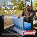 Coleman Snap 'N Go 55-Quart Collapsible Hard Cooler, DayDream Blue