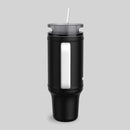 bubba Stainless Steel Insulated Tumbler with Handle and Straw, Office Siren, 40 Ounce