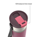 Contigo Kids DualSip Compact Leakproof Insulated Water Bottle with 2-Way Lid, Electric Bloom, 16 Ounce
