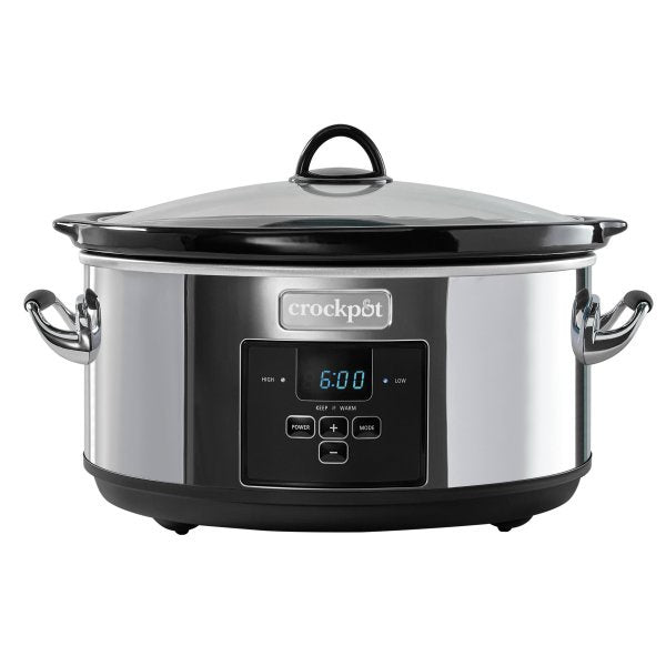 Crock-Pot 7-Quart Programmable Slow Cooker, Platinum, 1 CT