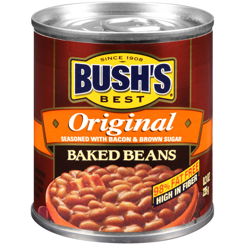 BUSH'S BEST Original Baked Beans w/Bacon & Brown Sugar, 8.3 Ounce