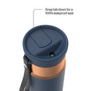 Contigo SnapSeal Vacuum-Insulated Stainless Steel Travel Mug, Abyss Bronze, 16 Ounce