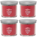 Yankee Candle Small Tumbler Scented Single Wick Jar Candle, Santa on Skis, 4.3 Ounce (Pack of 4)