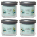 Yankee Candle Small Tumbler Scented Single Wick Jar Candle, Aloe & Agave, Over 20 Hours of Burn Time, 4.3 Ounce (Pack of 4)