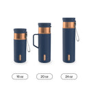 Contigo SnapSeal Vacuum-Insulated Stainless Steel Travel Mug with Handle, Abyss Bronze, 20 Ounce